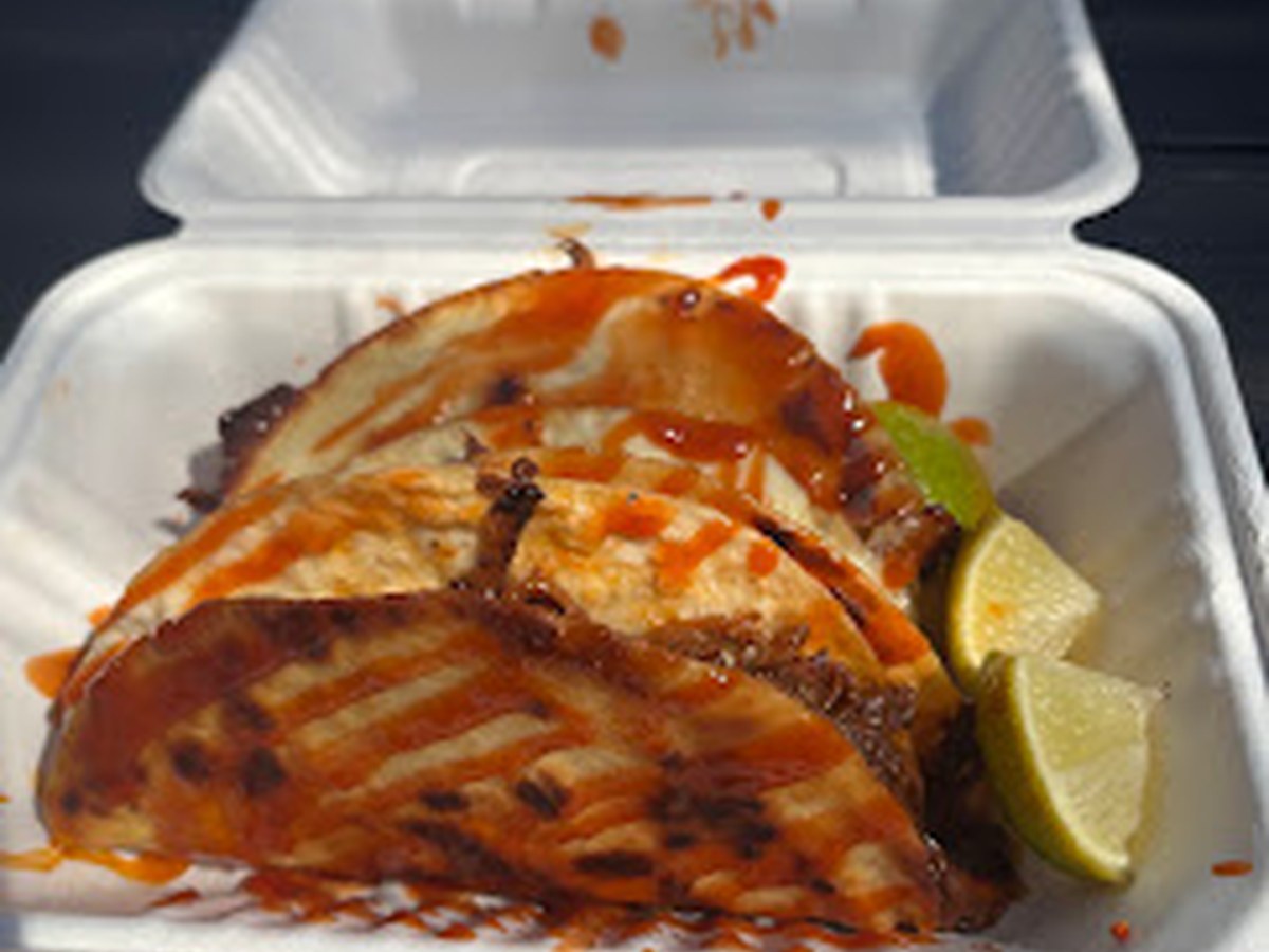 Fresh grilled street food platter